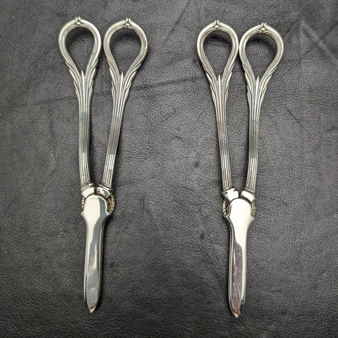 British Vintage Silver Plated Grape Scissors Pair 168g